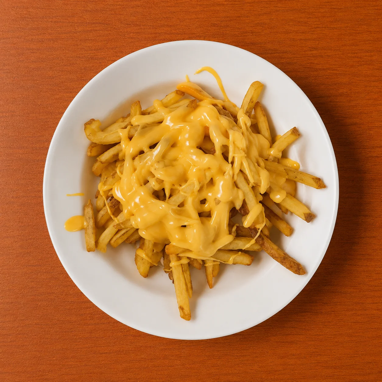 Copycat Shake Shack cheese sauce in a bowl, ready to drizzle