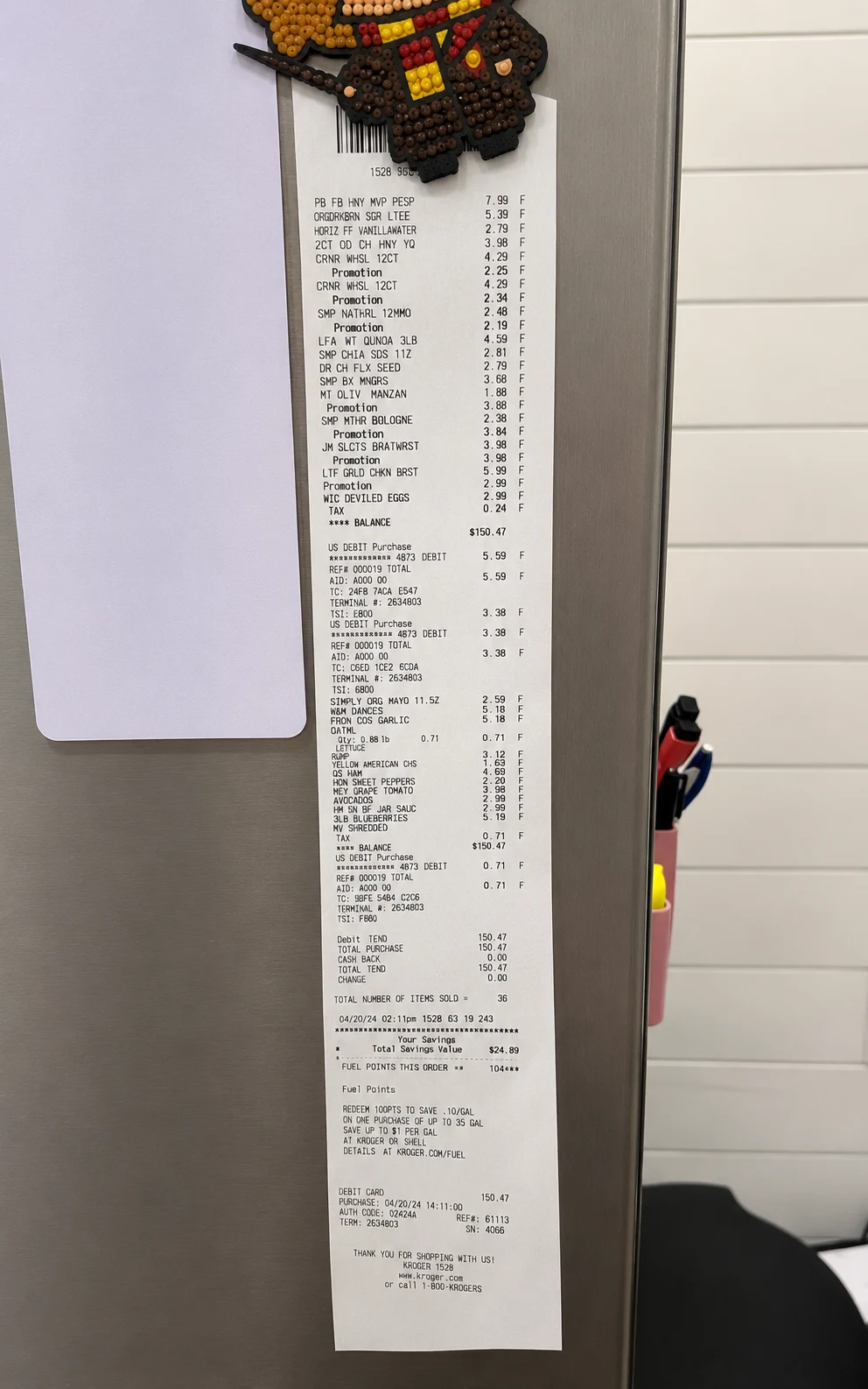 Budget grocery run for five weekday dinners