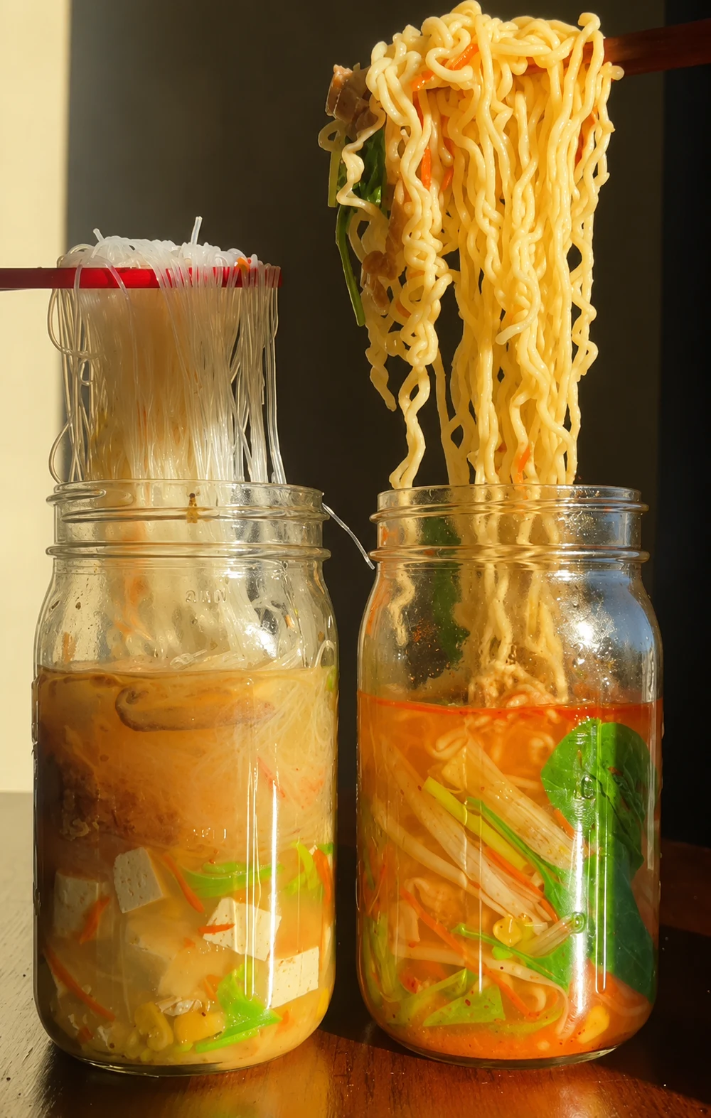 Brothy upgraded ramen jar meal prep