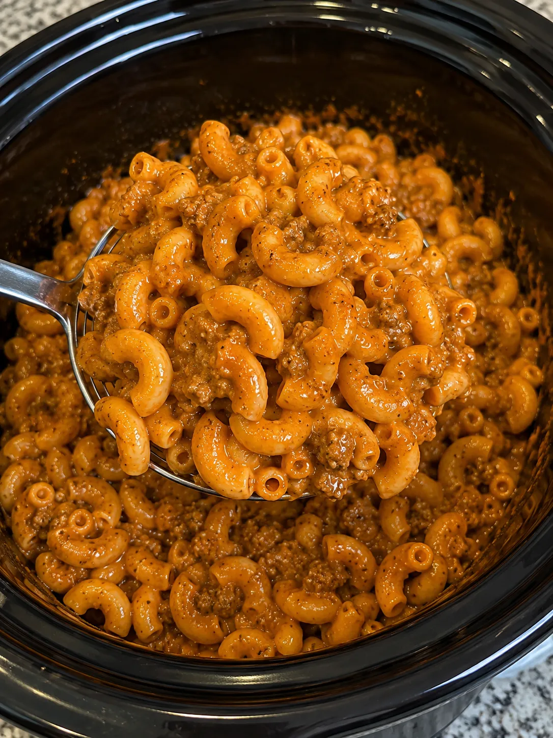 Crockpot Cheeseburger Helper