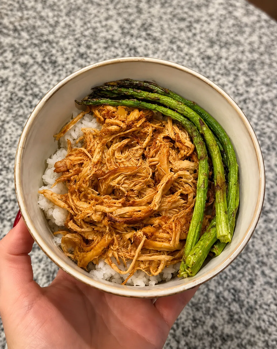 Brothy chicken bowl similar to upgraded ramen jars