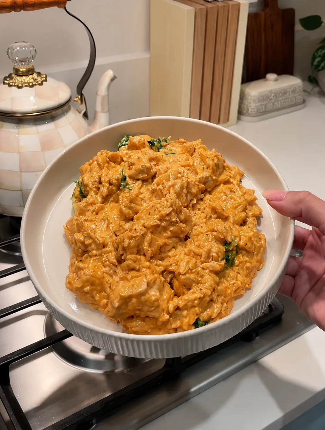 Viral Crockpot Marry Me Chicken Orzo
