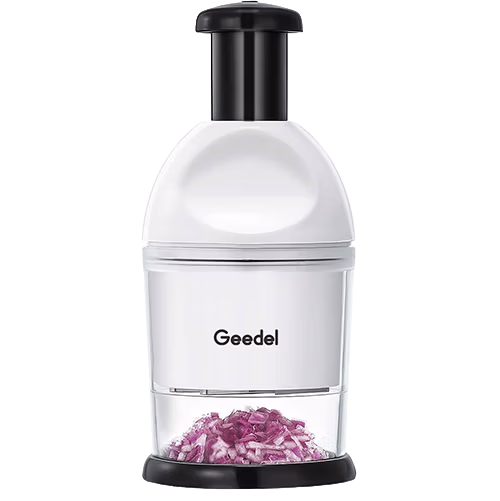 Manual onion and vegetable food chopper for fast meal prep