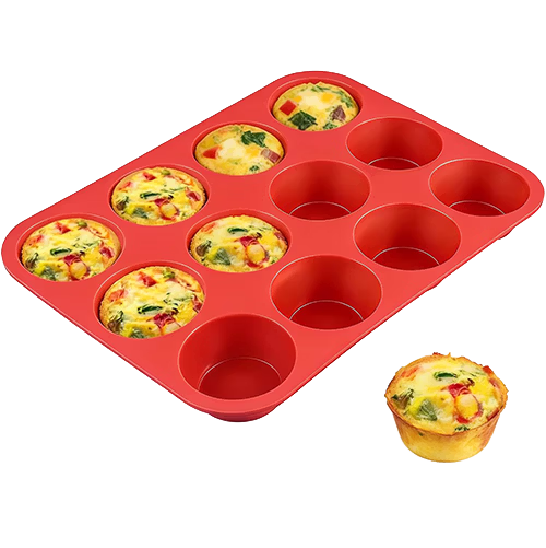12-cup silicone egg-bite muffin molds